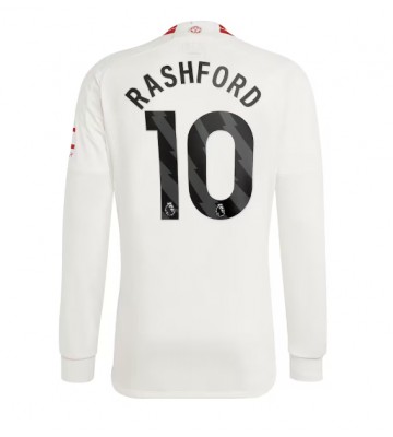 Manchester United Marcus Rashford #10 Koszulka Trzecich 2023-24 Długi Rękaw